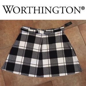 Worthington Buffalo Check Skirt